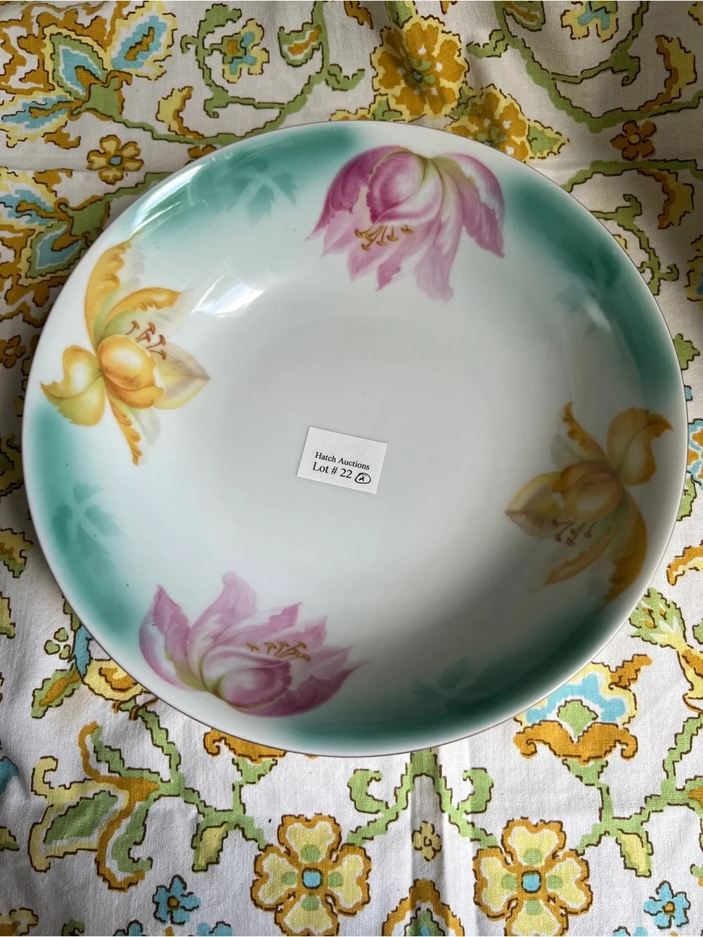 Vintage Floral Kloster Vessra German Serving Bowl